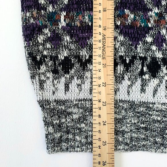 Vintage Knit Eclectic Grandpa Grandma Madison Pattern Fall Sweater Fisherman - Picture 7 of 9